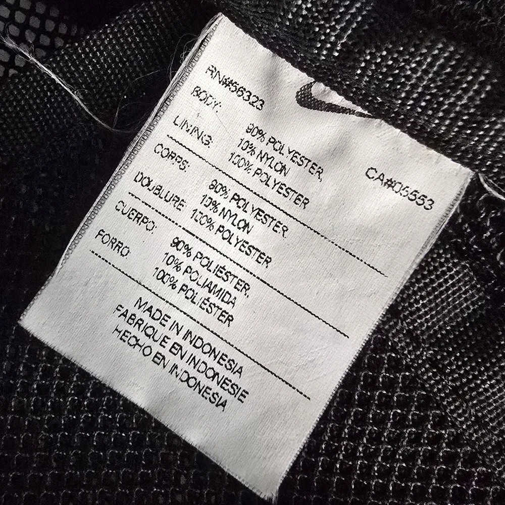 Nike Black Mesh Backpack Streetwear Gym Sports Beach Travel Bag